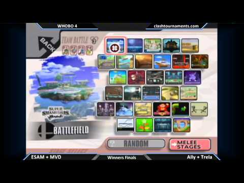 WHOBO 4 - Ally + Trela vs ESAM + MVD - Winners Finals - SSBB