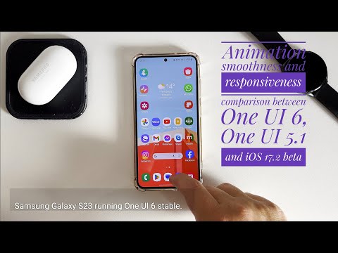 ANIMATION SMOOTHENESS. | One UI 6 vs One UI 5.1 vs iOS 17.2. 🤔