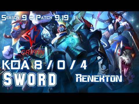 GRF Sword RENEKTON vs DR. MUNDO Top - Patch 9.19 KR Ranked