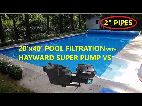 Hayward Super Pump VS Program for 20'x40' Pool