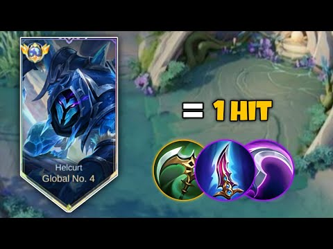 TOP GLOBAL HELCURT BEST 1HIT BUILD 2025!!🔥 ( Must try ) MLBB
