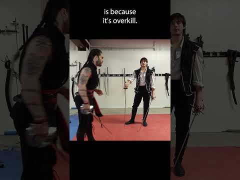 How the Cross Block RUINS Dual-Wielding #sword #Shorts #HEMA