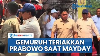 Ribuan Buruh Teriakkan Nama Prabowo di Monas saat RI-1 Tiba, Bakal Beri Pidato Peringatan MayDay