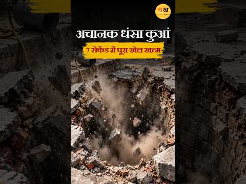 झांसी में महज 7 सेकेंड में जमीन के अंदर समा गया पूरा का पूरा कुआं |