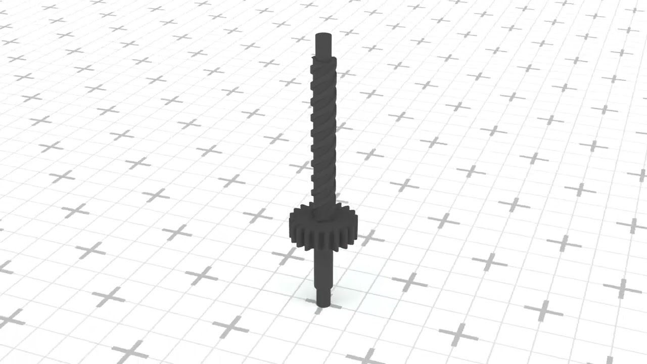Worm Gear Shaft for Trunk Lock Actuator 25360-2F900 3D Print Model