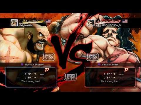USF4 - O_oHUGO_oBOSSo_o (Hugo) Vs Belgiankilla (Zangief)