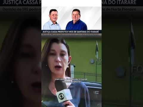 TRE-PR cassou o prefeito de Santana do Itararé, e vice-prefeito #politica #pr #tv #rells #tre #fyp