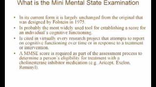 Mini–Mental State Examination