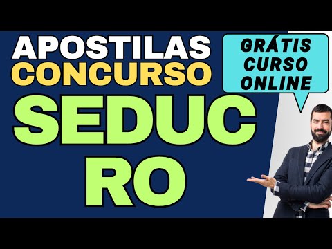 Apostilas Concurso SEDUC RO Grátis Curso Online Matérias Básicas