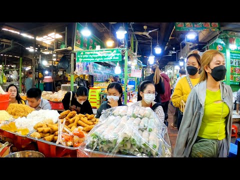 Boeung Keng Kang Market Food Show - Plenty of Delicious foods in Phnom Penh - Food Market Tour