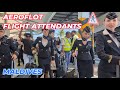 Russian Airlines Aeroflot Flight Attendants In The Maldives