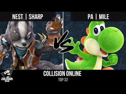 Collision Online - NEST  Sharp (Wolf) Vs. PA  MiLe (Yoshi) - Losers Top 12 - Smash Ultimate