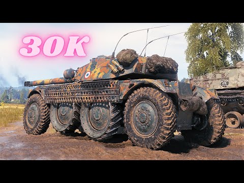 30K Spot + Damage Panhard EBR 105 & Panhard EBR 105   World of Tanks Replays 4K The best tank game