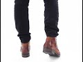 Shuperb Jack Jones RUSSEL Mens Leather Ankle Boots Cognac