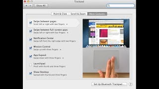 How to swipe between finder pages like in safari MacBook
