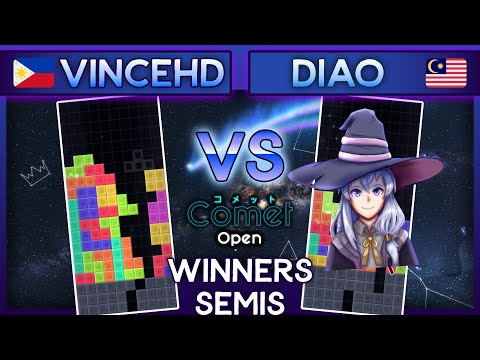 VTT Comet Open - VinceHD Vs. Diao - Winners Semis TETR.IO Tournament
