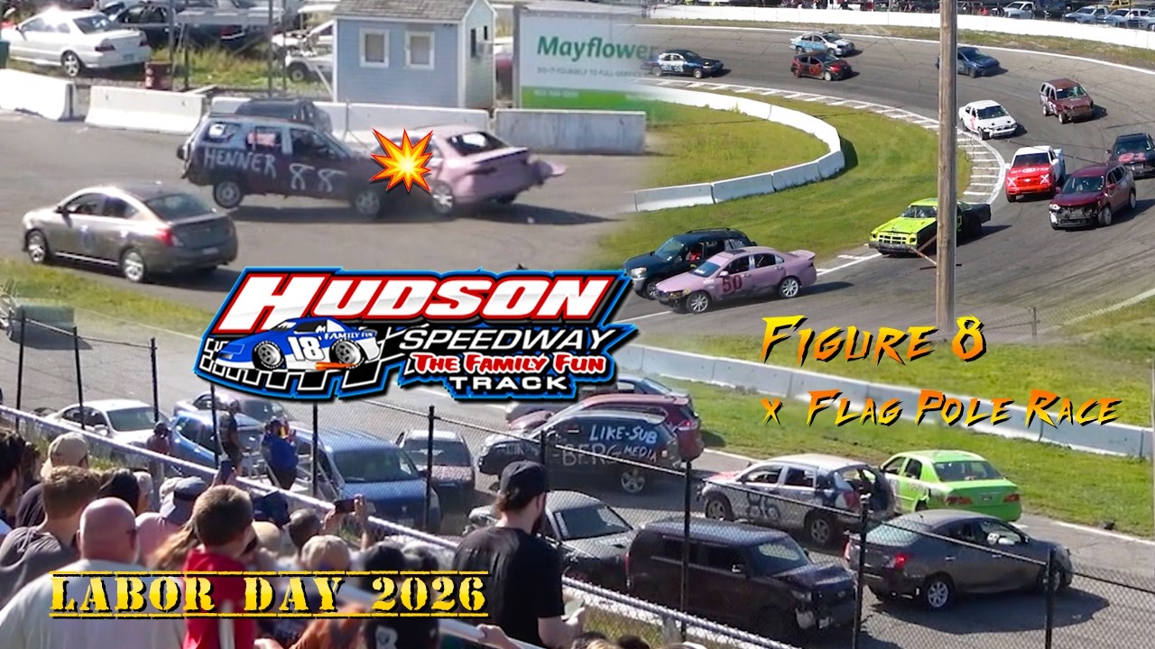 Figure 8 Racing X Destruction Flag Pole Race at Hudson Speedway