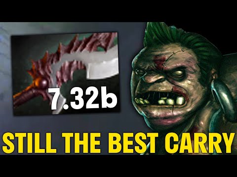 7.32 PUDGE IS STILL THE BEST CARRY! Abyssal Blade Super Smart Build!