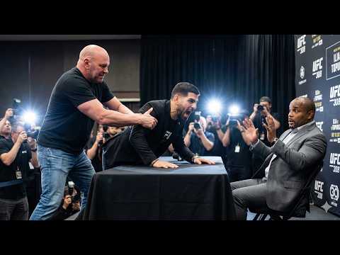 Ilia Topuria SNAPS On Daniel Cormier At UFC Presser!