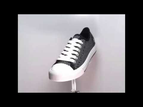 B 8853 BLACK Polka-Dots Sneakers