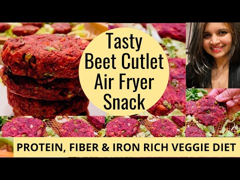 BEETROOT CUTLET in AIR FRYER | Protein, Fiber, & Iron Rich VEGGIE PATTIES for All @ShinewithShobs