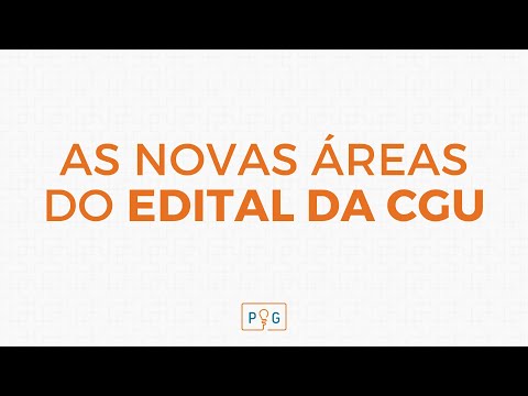 As novas áreas do concurso CGU 2021