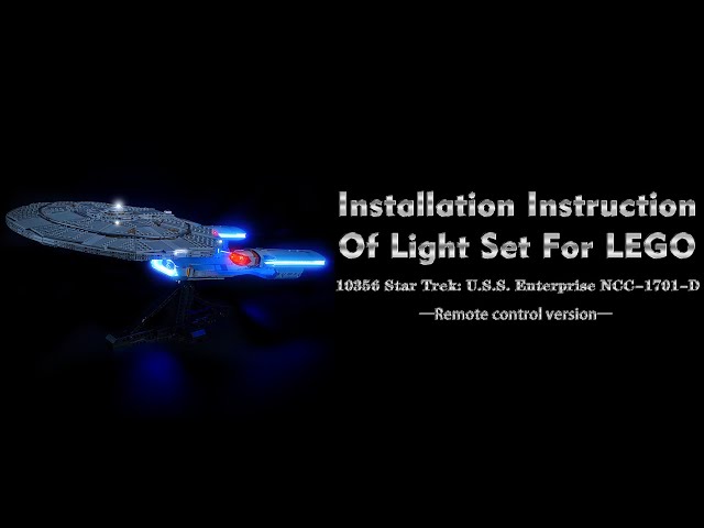 Vídeo relacionado con LIGHTAILING Juego de Luces led para Lego-10356 Star-Trek: U.S.S. Enterprise NCC-1701-D - Instalación fácil, cableado Oculto, decoración del hogar y Listo para Regalar (Modelo no Incluido)
