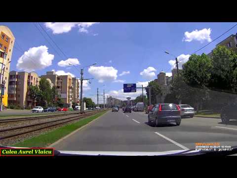 Driving in Arad: Calea Aurel Vlaicu - Calea Radnei. (Timelapse 2x)