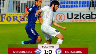 Qo&#39;qon-1912 - Metallurg 4-tur Super Liga