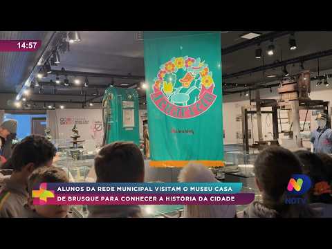 Alunos visitam Museu Casa de Brusque e conhecem a história local