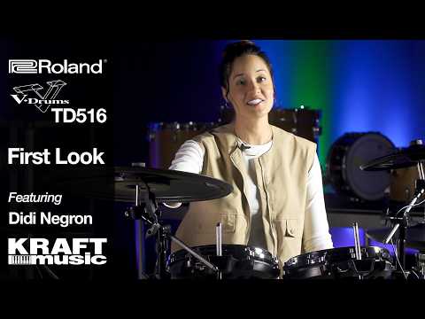 Roland TD516 V-Drums and V51 Module - First Look with Didi Negron