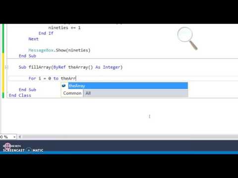 Array Examples Parameters