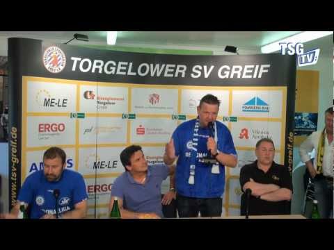 Pressekonferenz 30. Spieltag Torgelower SV Greif - TSG Neustrelitz 20.05.2012