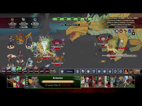 Idle Champions Artemis DPS Formation (BBEG Freeplay)