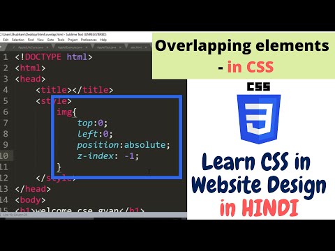 2 1 Explain CSS Cascading Style Sheet in Html in website designing Learn Website design in Hindi