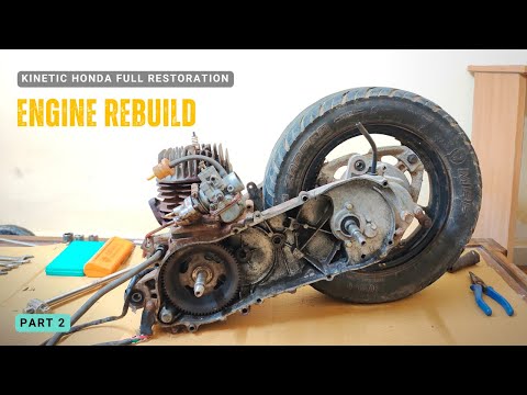 Engine & Carburetor Restoration | Kinetic Honda DX | Antique Motorcycle 98cc | Part 2