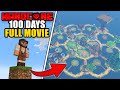 I Survived 100 Days in Minecraft Hardcore ONE BLOCK SKYBLOCK!!! [FULL MOVIE]