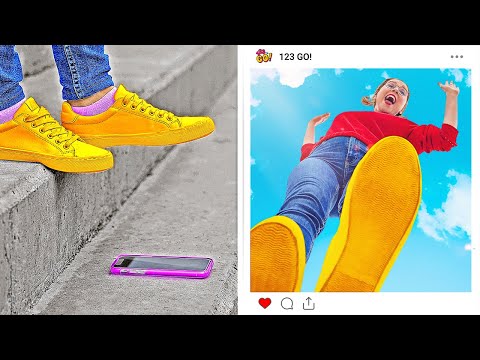 FUN AND CREATIVE PHOTO IDEAS FOR GIRLS || DIY Instagram Photo Hacks and Tricks by 123 GO!