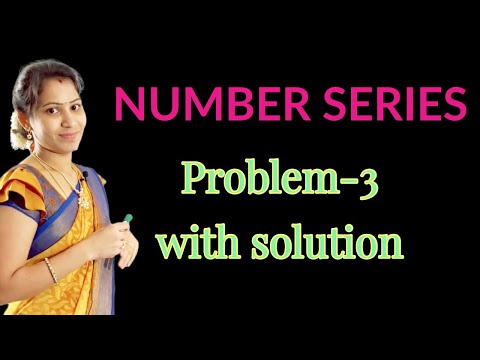 Number series reasoning problem with solution