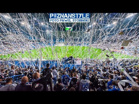 Konfetti w Kotle podczas meczu LECH POZNAŃ - Zagłębie Lubin (25.10.2019)