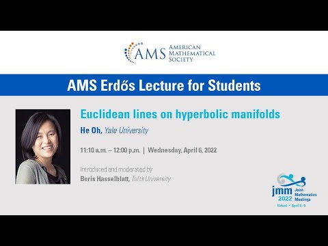 Hee Oh "Euclidean lines on hyperbolic manifolds"