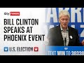 Watch live: Former US President Bill Clinton speaks at event for Black leaders in Phoenix