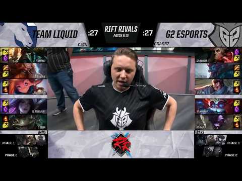 TL Doublelift Kai'sa VS G2 Hjarnan Heimerdinger Highlights   2018 Rift Rivals Day 2