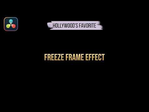 How to Create a Cinematic Freeze Frame Effect in DaVinci Resolve