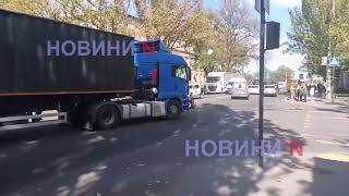Тройное ДТП в центре Николаева: пострадала водитель, образовался затор