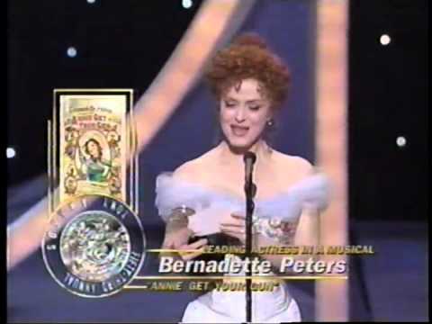 Bernadette Peters wins 1999 Tony Award for Best Actress in a Musical