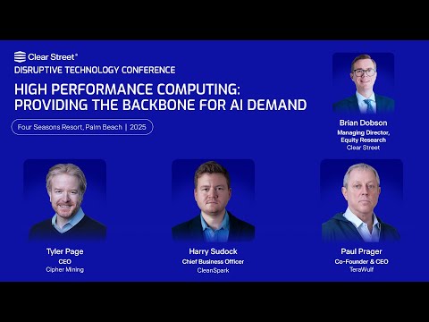 High Performance Computing Panel | Clear Street Disruptive Technology Conference