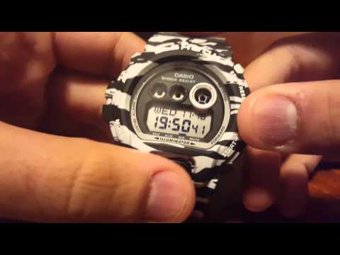 G Shock Black & White Series GDX6900BW-1