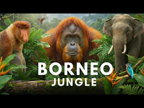 BORNEO JUNGLE 4K - The Secret Life of Borneo’s Rainforest | Wildlife & Nature Sounds