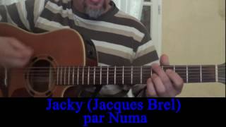 La chanson de Jacky (Jacques Brel) cover reprise en guitare voix